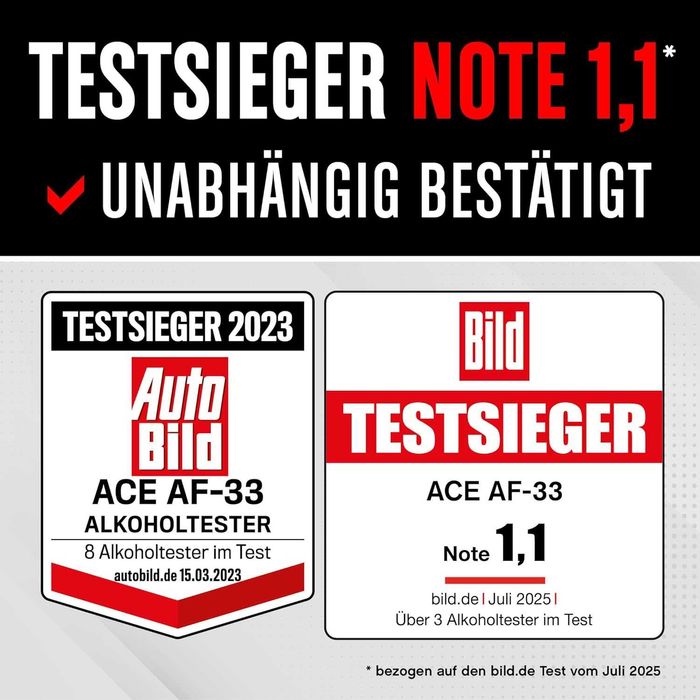 Aparat alcooltest Ace Af-33, precizie de poliție 98