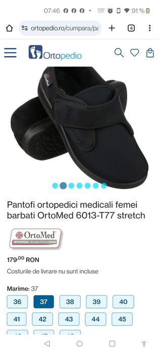 Sandale ortopedice m. 37 Orto Med