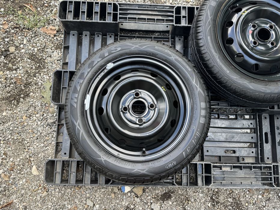 2бр.НОВИ ДЖАНТИ 14цола 4x100+ГУМИ 165/60/14-Toyota,Kia,Hyundai,Mazda