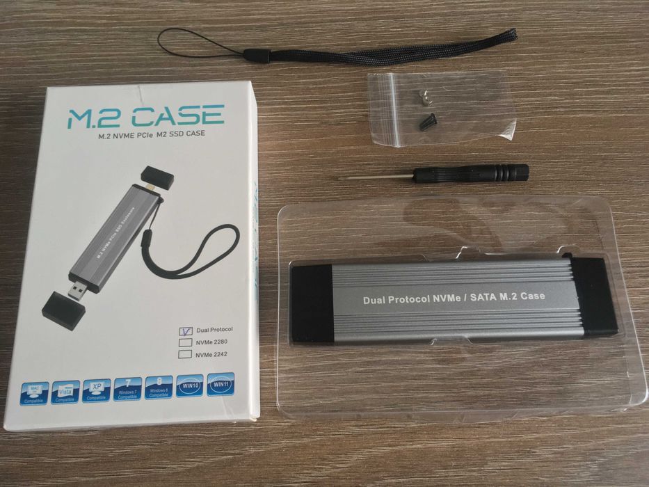 adaptor, caddy, rack ssd m.2 la usb 3 si C, m2 nvme pcie si sata, nou