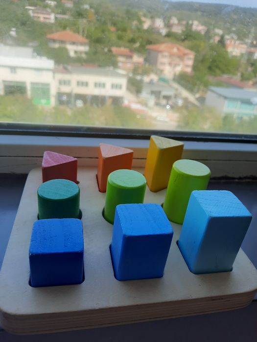 Дървени пъзели, дървено влакче