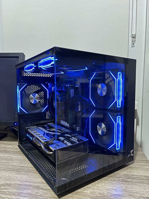 Геймърски компютър Ryzen 3600/RX580 8GB/16 Ram/512GB ssd nvme/1TB HDD/600W Bronze + Монитор DELL 21.5"