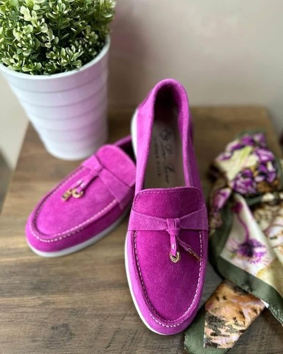 Мокасини Loro естествена кожа