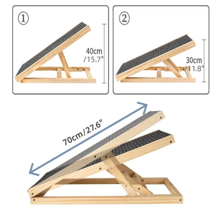 Кучешка сгъваема стълба 70см