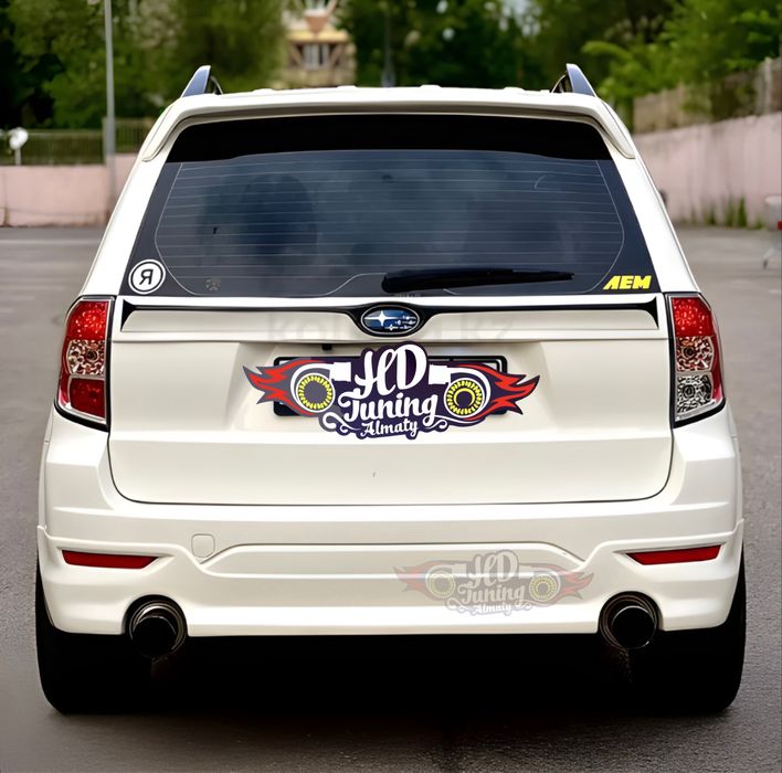 Губа на задний бампер Subaru Forester SH