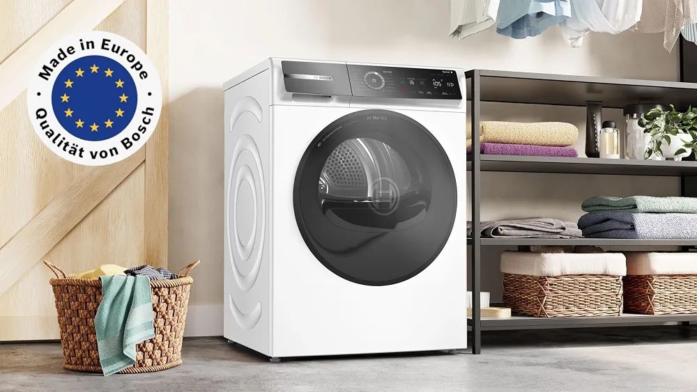 Нова инверторна смарт сушилня с термопомпа Bosch Series 8 Smart 9 kg AutoDry WRB247C40 самопочистване