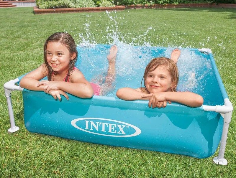 Детски басейн Mini Frame Intex, сглобяем, 122 х 30 см, 342 литра, PVC,