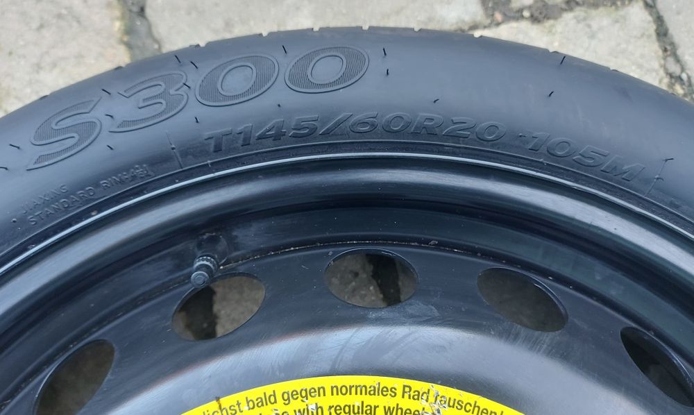 O rezervă slim Audi A4 A5 A6 145/60 R20 seria 4.5Jx20H2 ET22 - 5x112