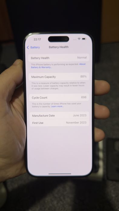 iPhone 15 Pro 256GB, Blue Titanium