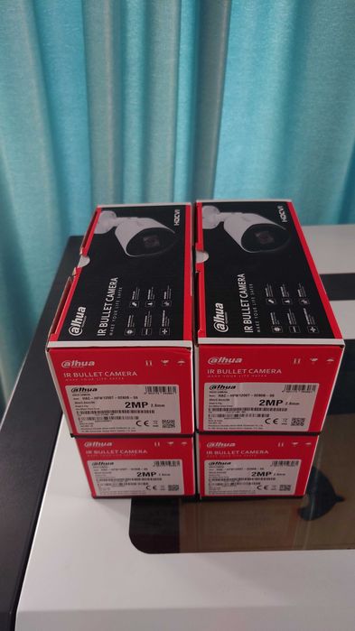 Set 4 Camere Supraveghere Dahua 2MP Full HD 1080P – NOI, cu Garanție