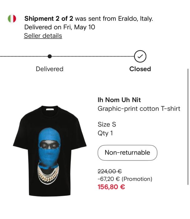 Ih nom uh nit Blue Mask tee