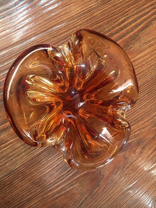 Вазочка из богемского  стекла