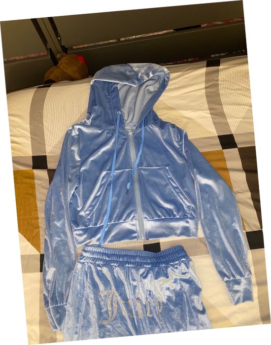 Trening dama din catifea nou Juicy baby blue S