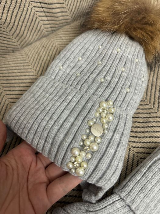 Шапка детская и шарф на девочку