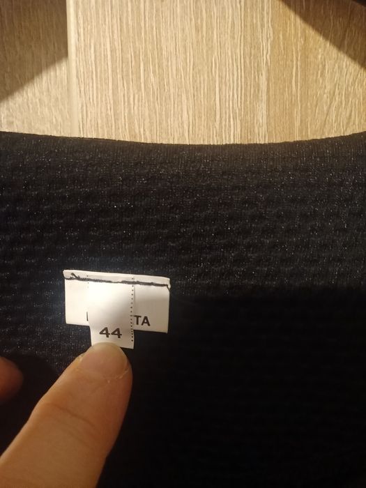 Rochie Nicoleta poliester creponat, 44(1) talie subțire, fustă plisată