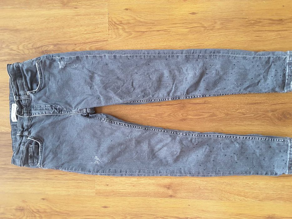 Дънки за момиче с коригиращ ластик 11-12 год-152 см/ЗАРА