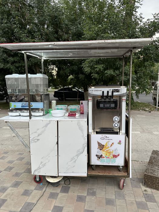 Tayyor biznes sotiladi Muzqaymoq aparati, suv aparati va aravachasi