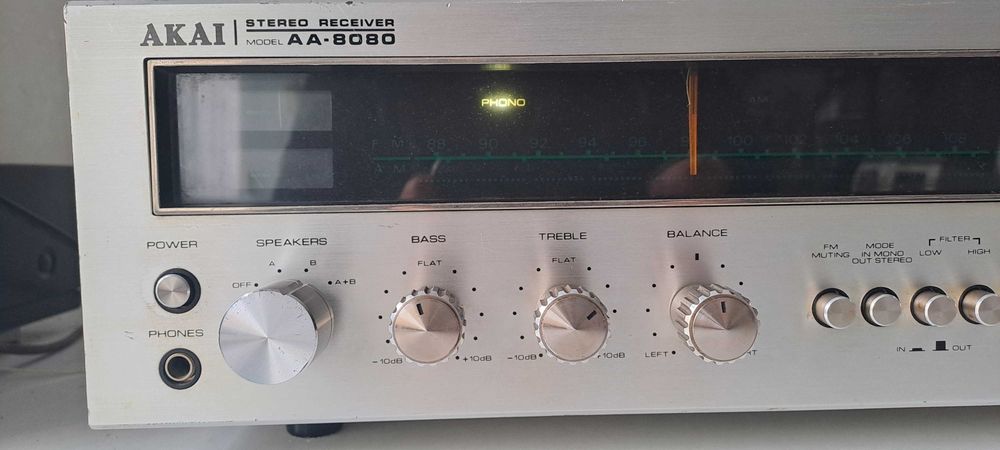 AKAI AA 8080 amplituner cu scala ace analog vintage amplificator TOP