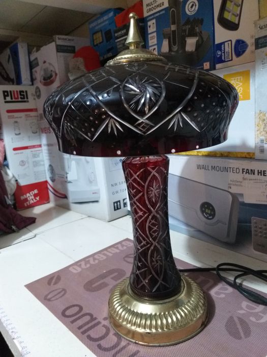 Veioza din Cristal Rubin Gravata Manual
