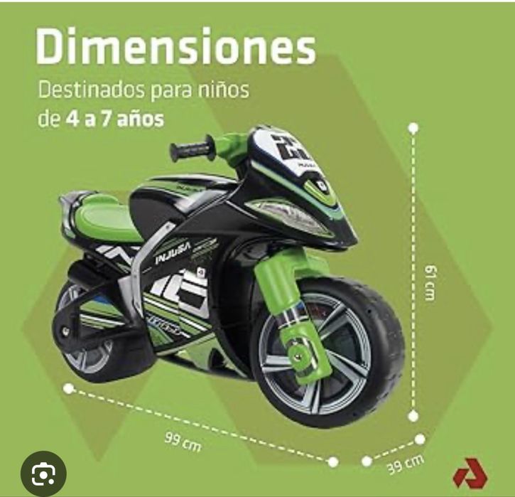 Motocicleta plastic Injusa Winner Kawasaki XL