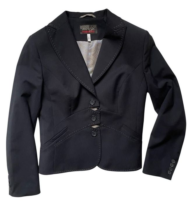 Дамско тъмно синьо сако KENSOL - размер BG 46