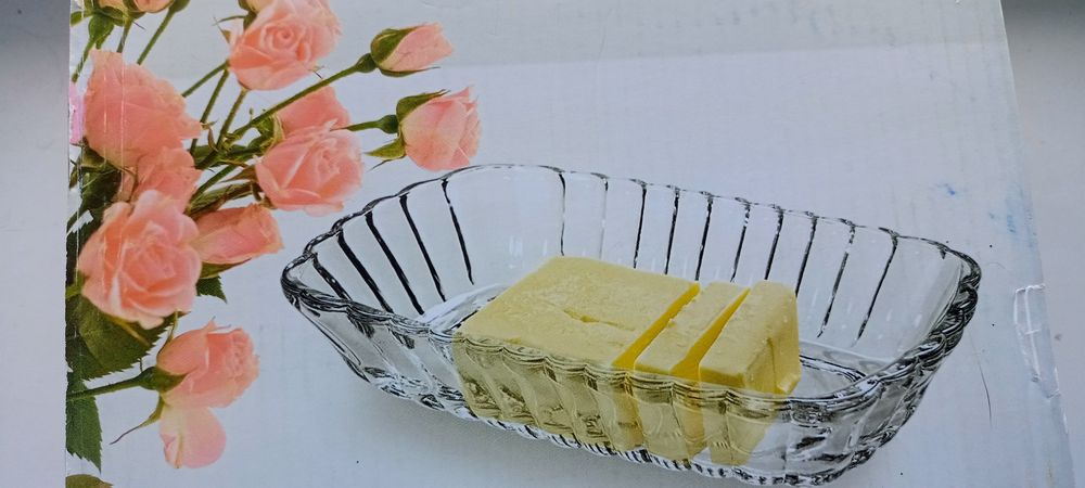 Маслёнка, салатник стекло