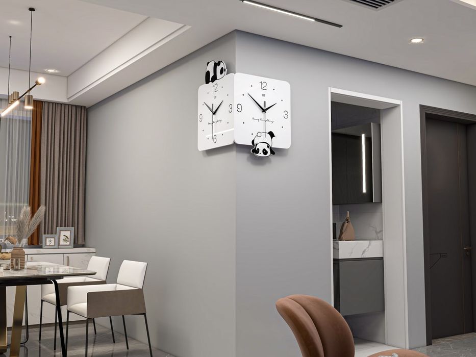часы с маятником Панда 34×64 см