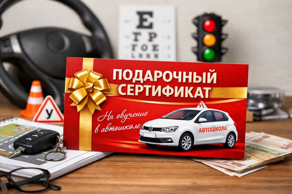 Сертификат обучения в автошколе
