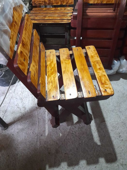 Scaune terasa lemn