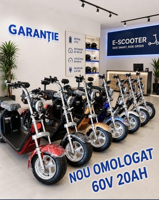 Scuter electric nou Motor fără perii