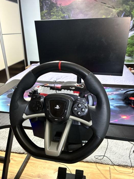 Volan gaming HORI racing wheel apex si pedale