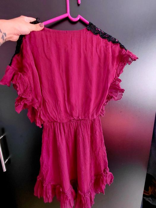 Rochie Nissa matase naturala