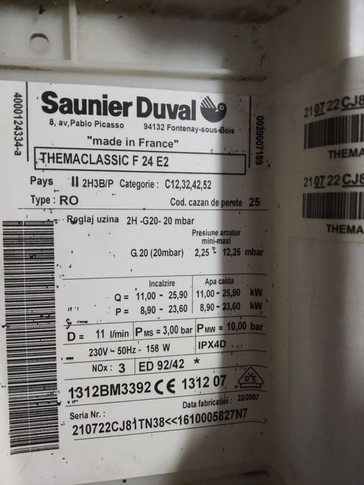 saunier duval therma clasic f24 E2