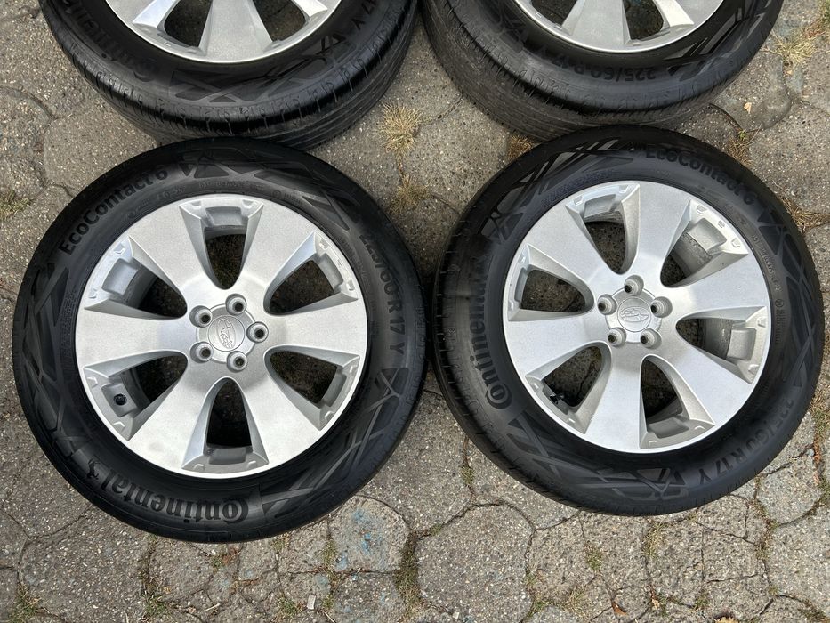 Jante aliaj 5x100mm, anvelope vara 225/60 R17, Subaru Forester, Outback