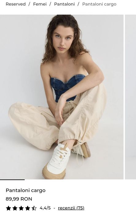 Pantaloni cargo Reserved