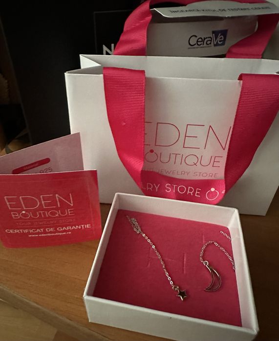 Colier argint star&moon