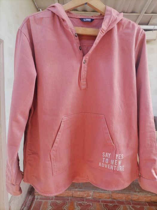 Худи из джинсовой ткани на подростка,