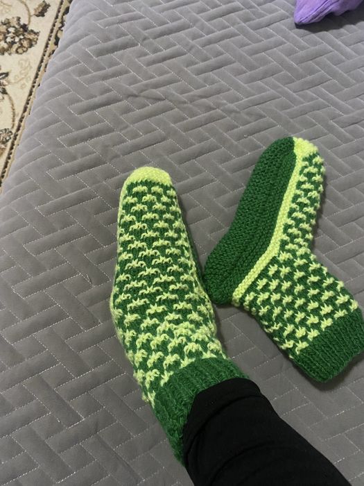 Носки вязаные рукодельные