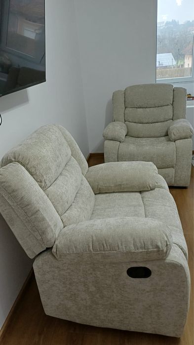 Vand coltar de sufragerie si fotolii recliner
