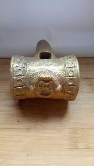 1. Ръчно изработена керамична Окарина - Театрална маска    OCARINA