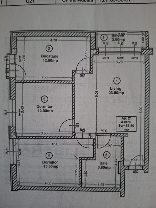 Apartament 3 camere + Grădină+ Parcare subterană – Turnișor