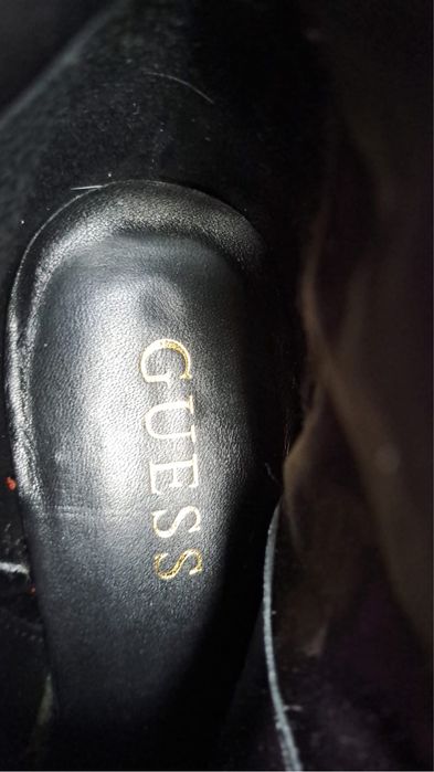 Cizme înalte Guess piele + CADOU rochie Guess