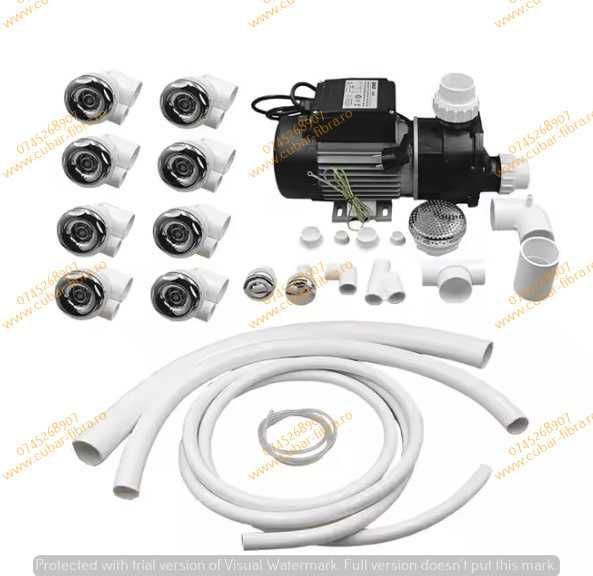 Cadă ciubar, mini piscină, hidromasaj, aeromasaj