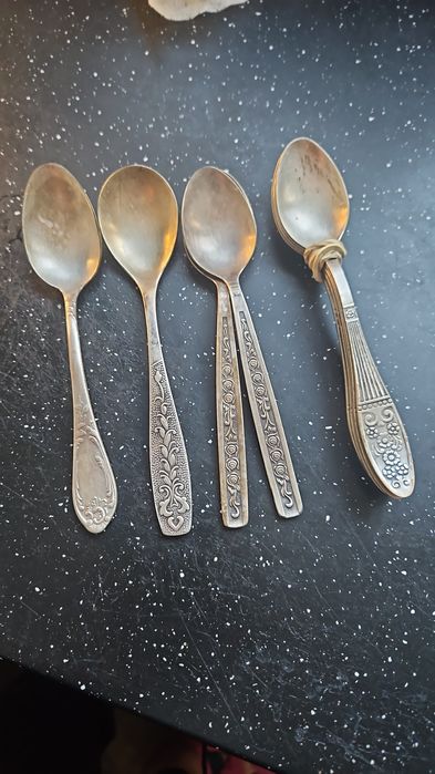 Вилки ложки мельхиор