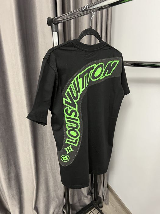 Tricou LOUIS VUITTON Alb/Negru super calitate