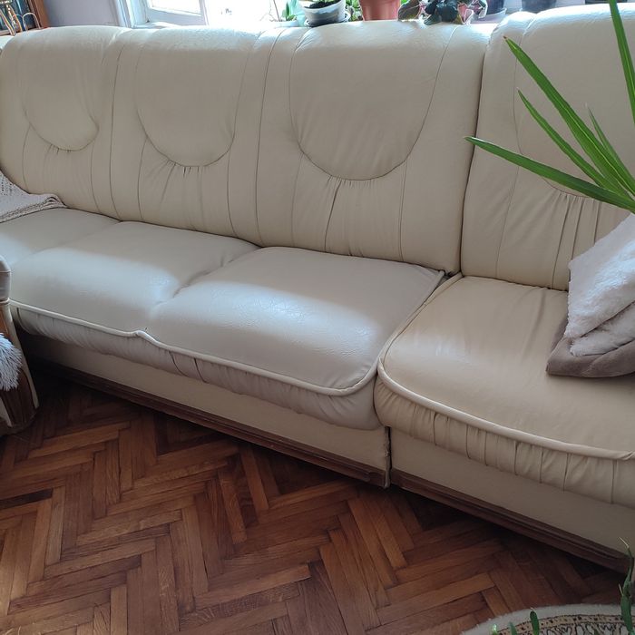 Vand coltar 3+1 nuanta crem