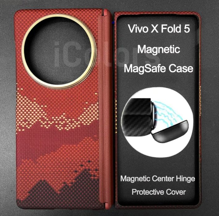 Карбоновый чехол с магсейф для vivo X Fold5