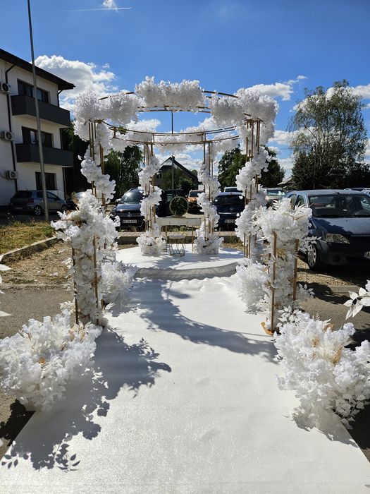 Baldachin/ decor gatit mireasa sau cununie civila