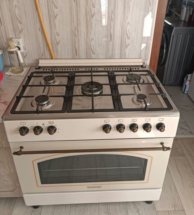 Газ плита 5 көзді электрическая духовка