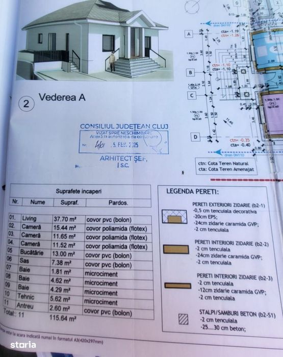 Casa Individuala, 115 mp utili, 600 teren, Chinteni.